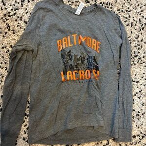 Gray Baltimore Lacrosse Long Sleeve Shirt